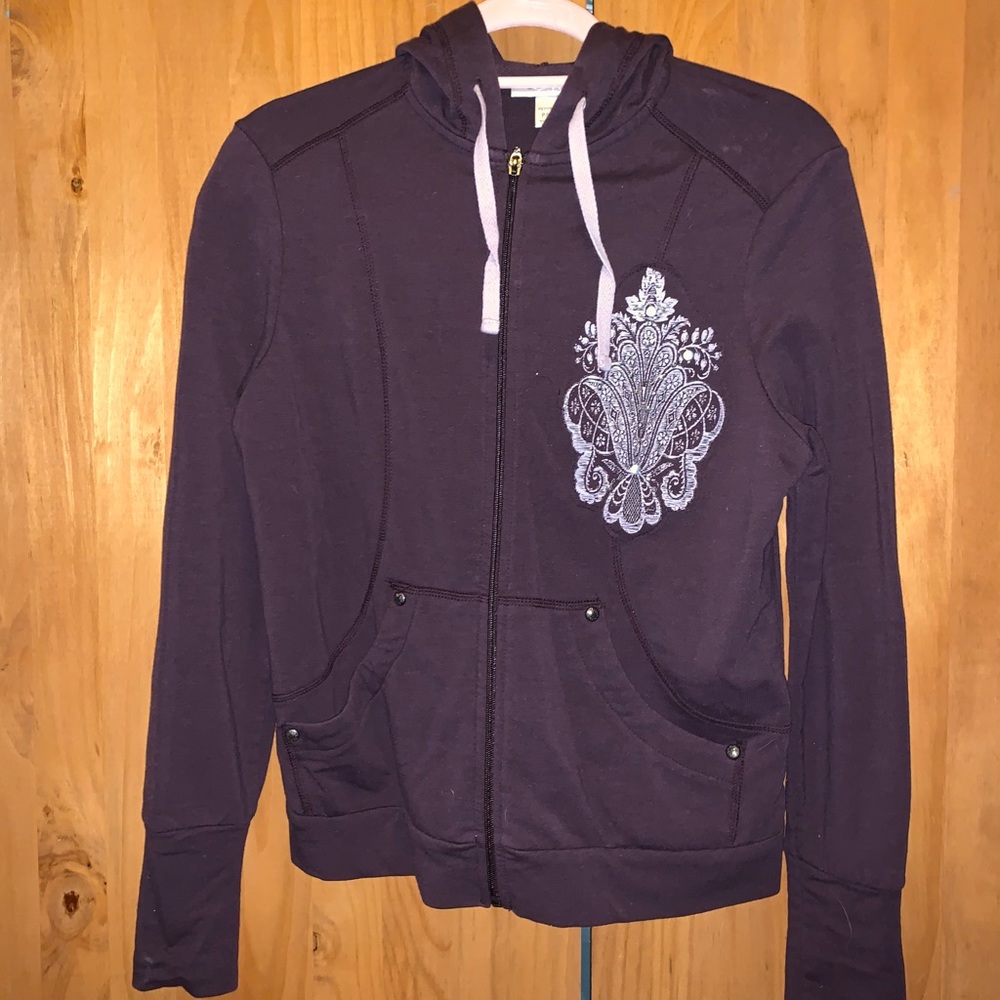 Purple zip up hoodie